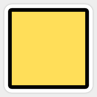 The plain yellow Sticker